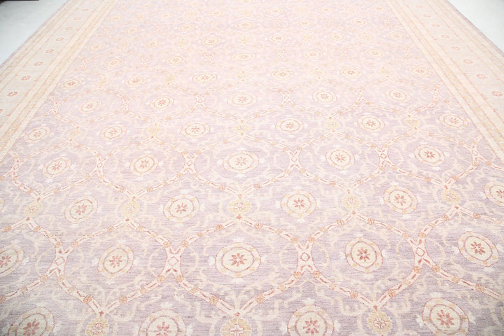 Afghan Serenity Rug 13' 11" x 18' 9" Hand-Knotted | No. AT42821