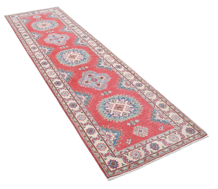 Afghan Tribal Kazak Rug 2' 7" x 9' 7" Hand-Knotted | No. AT42865
