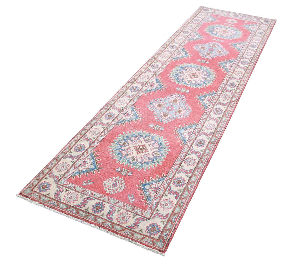 Afghan Tribal Kazak Rug 2' 7" x 9' 7" Hand-Knotted | No. AT42865