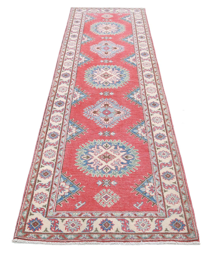 Afghan Tribal Kazak Rug 2' 7" x 9' 7" Hand-Knotted | No. AT42865