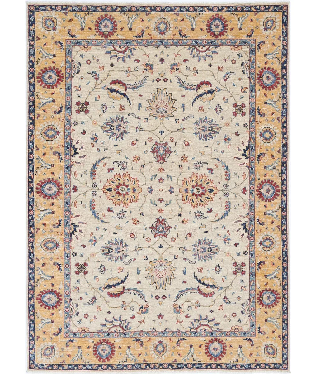 Hand Knotted Ziegler Farhan Wool Rug 5' 8" x 7' 10" - No. AT42877