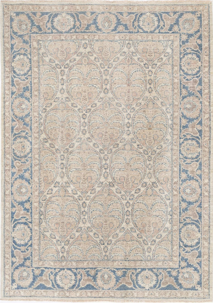 Afghan Serenity Rug 5'6" x 7'9" Hand-Knotted | No. AT43075