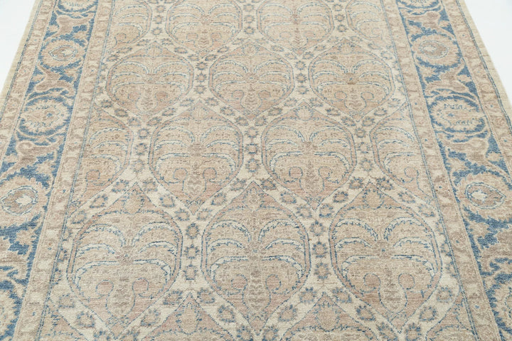 Afghan Serenity Rug 5'6" x 7'9" Hand-Knotted | No. AT43075