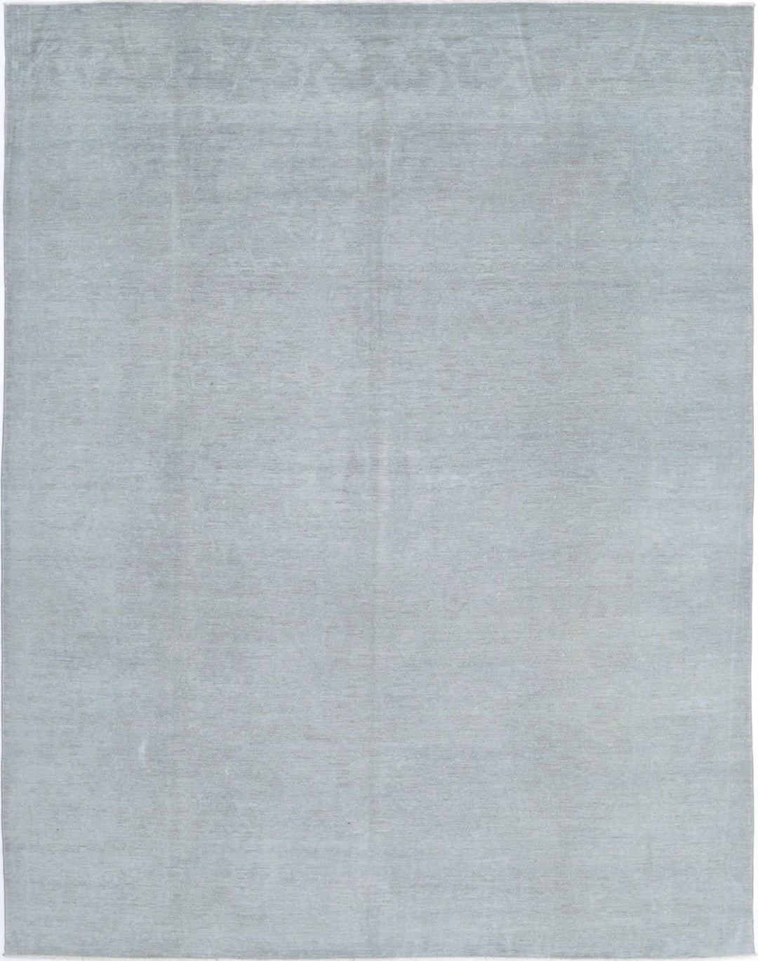 Grey Afghan Overdye Rug 7' 10" x 9' 11" Hand-Knotted | No. AT43193