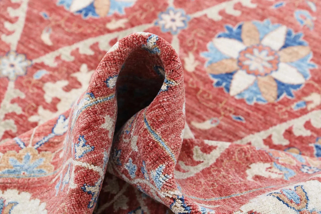 Afghan Ziegler Suzani Rug 9' 0" x 11' 6" Hand-Knotted | No. AT43290
