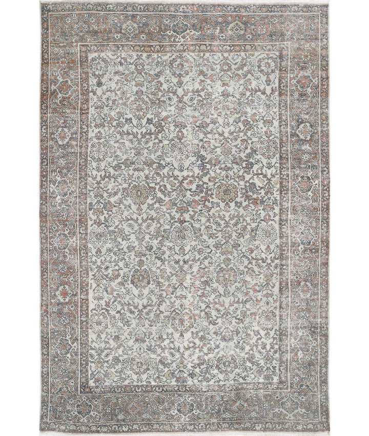 Persian Mahal Rug 7' 0" x 10' 5" Hand-Knotted | No. AT43451