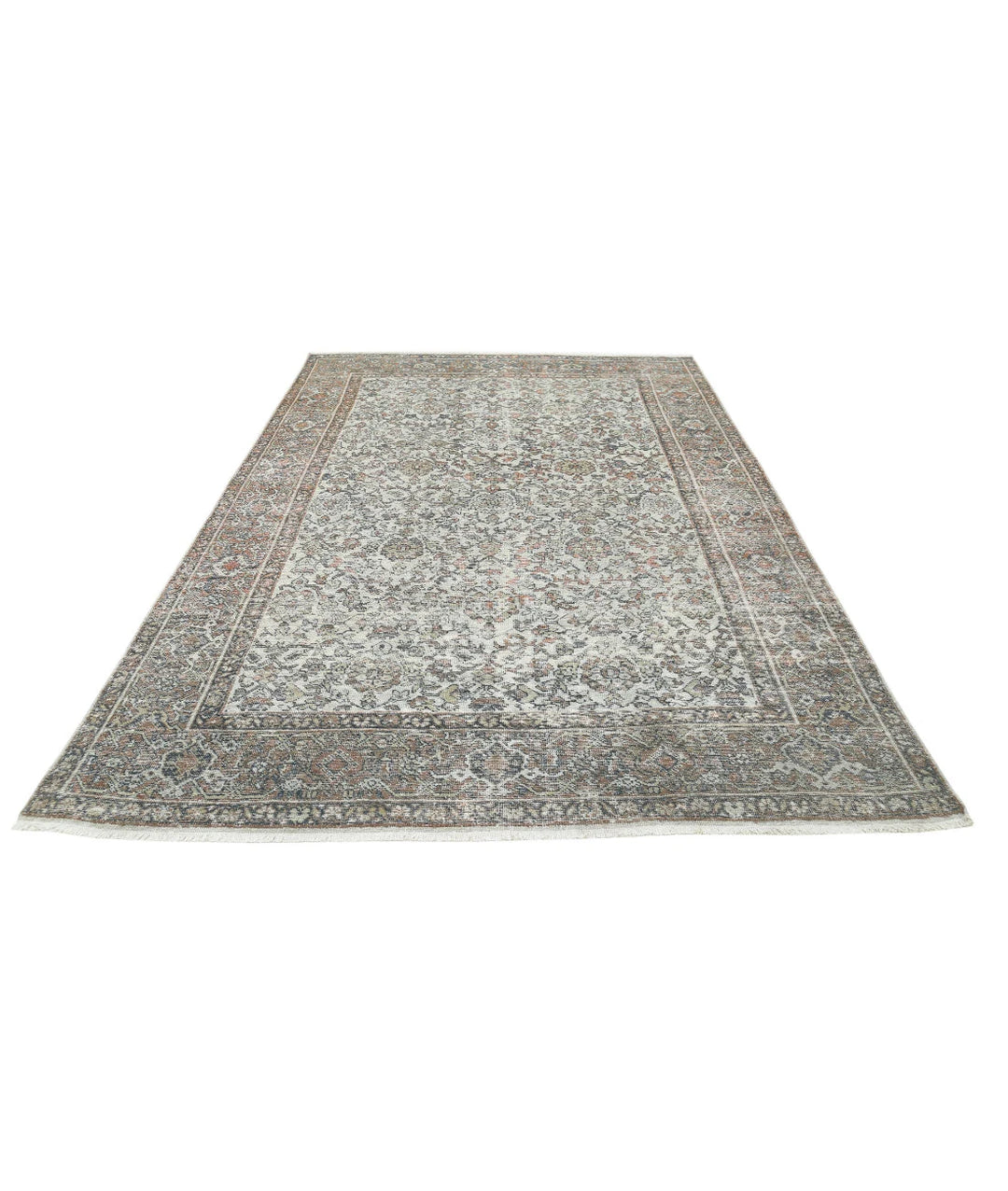 Persian Mahal Rug 7' 0" x 10' 5" Hand-Knotted | No. AT43451