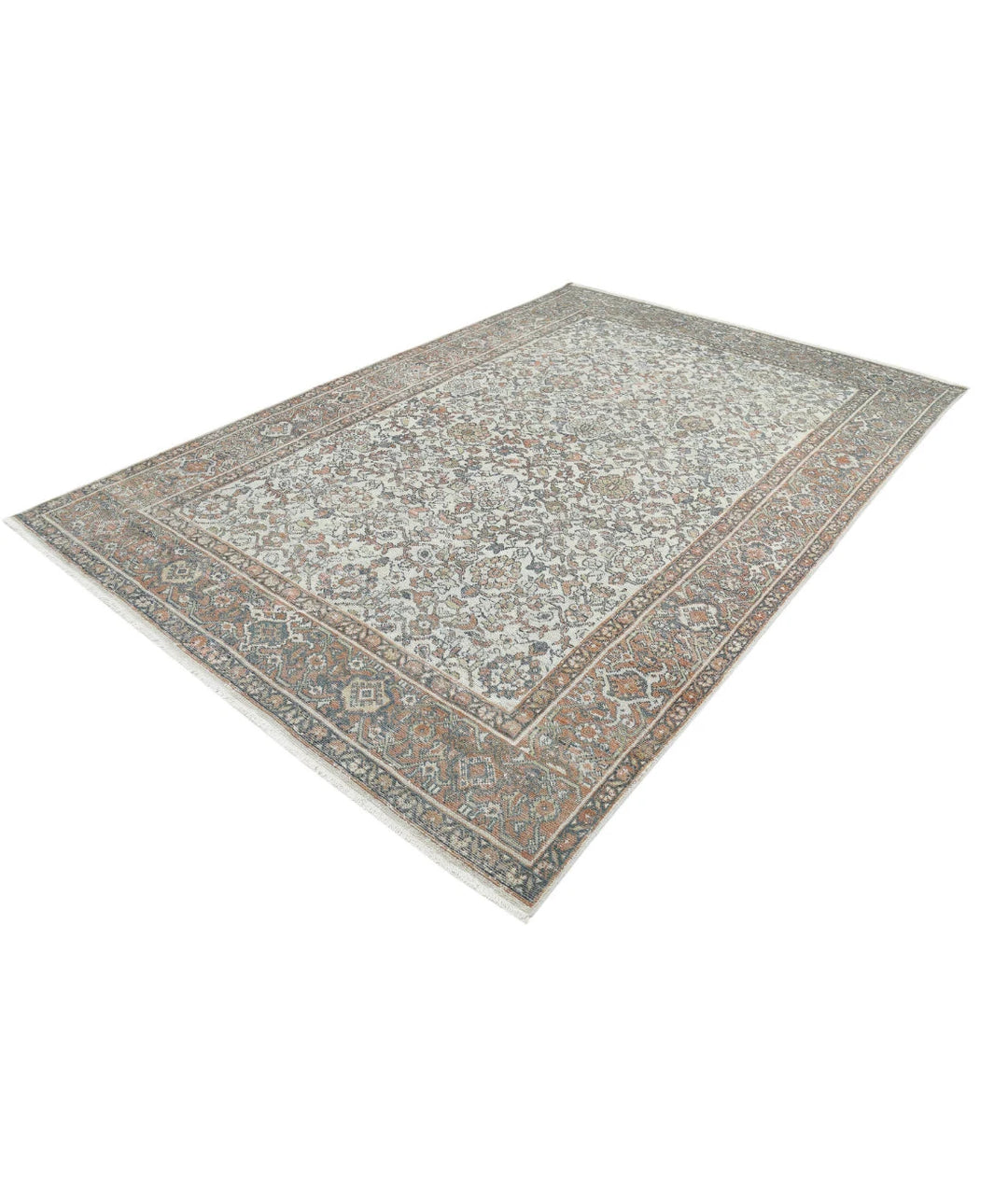 Persian Mahal Rug 7' 0" x 10' 5" Hand-Knotted | No. AT43451