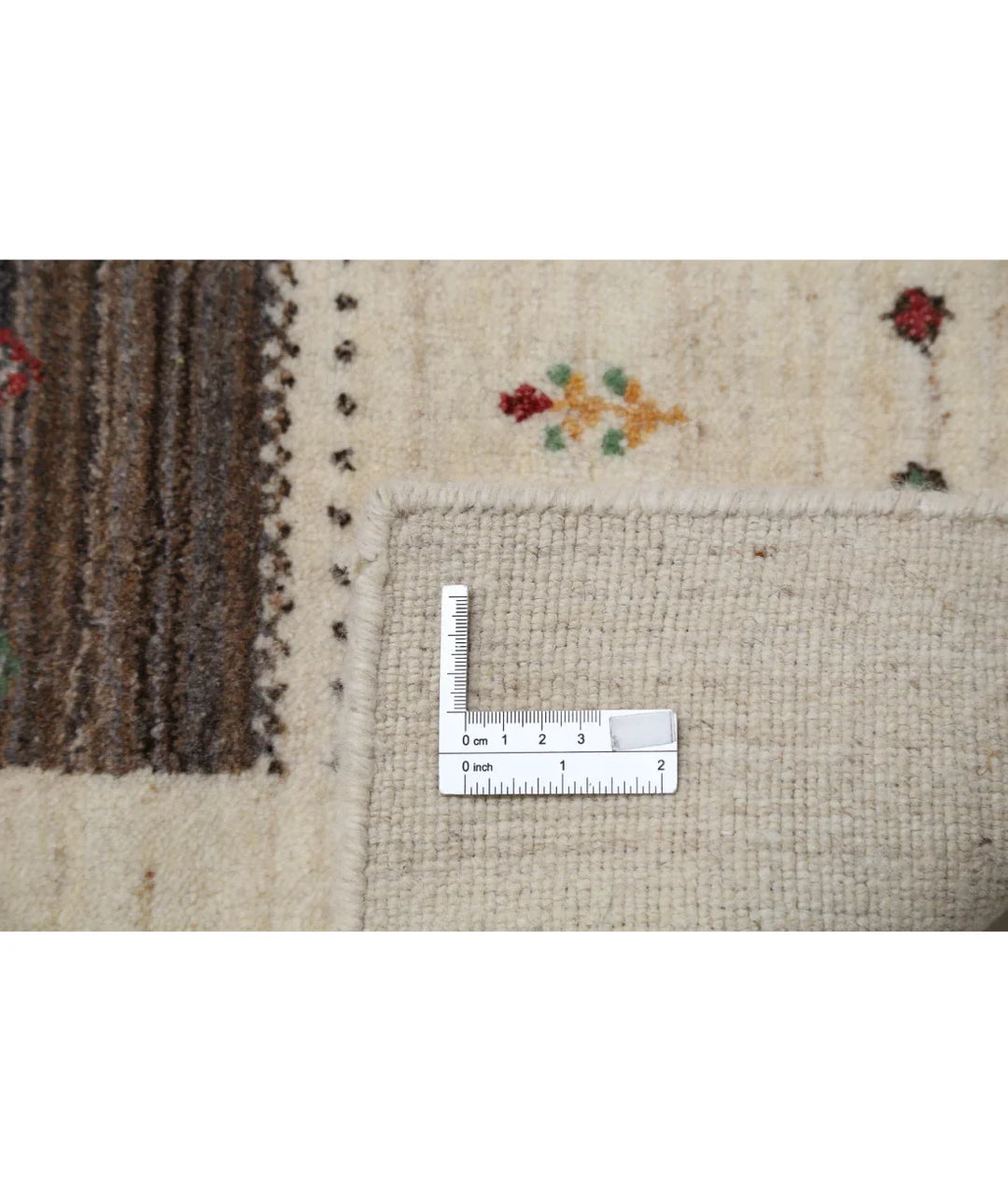 Ivory Indian Oriental Rug 5' 9" x 7' 10" Hand-Knotted | No. AT43531