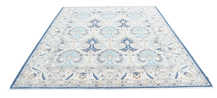 Afghan Ziegler Rug 8' 2" x 9' 5" Hand-Knotted | No. AT43563