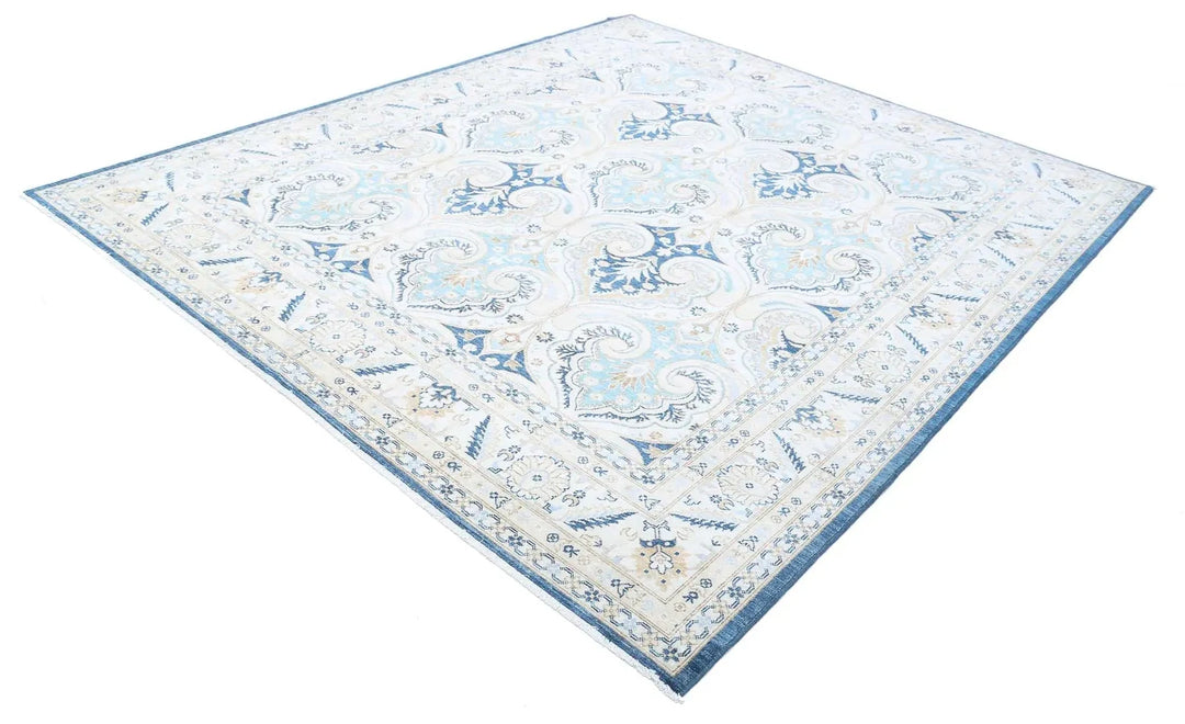 Afghan Ziegler Rug 8' 2" x 9' 5" Hand-Knotted | No. AT43563