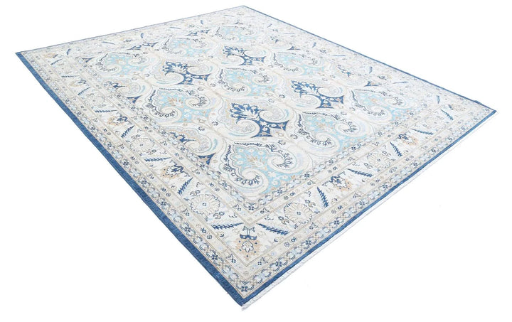Afghan Ziegler Rug 8' 2" x 9' 5" Hand-Knotted | No. AT43563