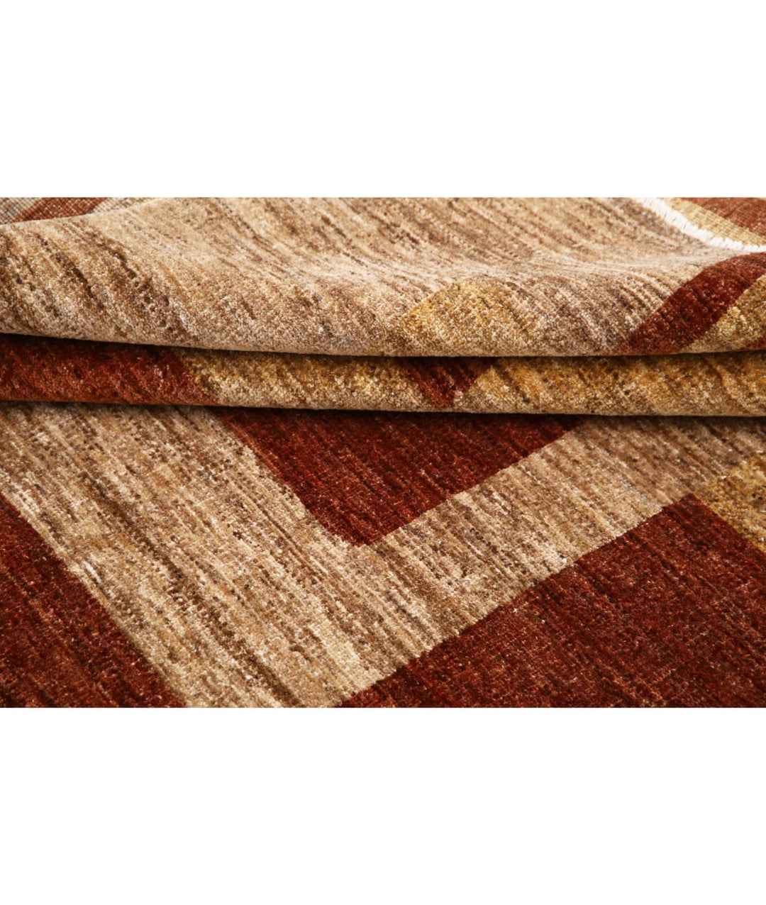 Afghan Modcar Rug 5' 11" x 7' 4" Hand-Knotted | No. AT43582