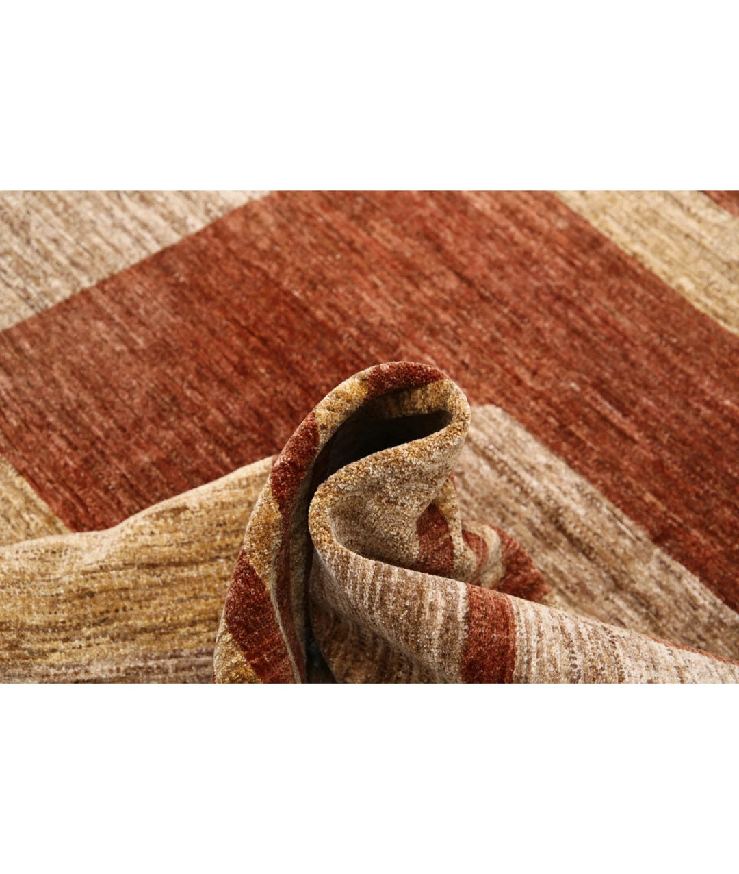 Afghan Modcar Rug 5' 11" x 7' 4" Hand-Knotted | No. AT43582