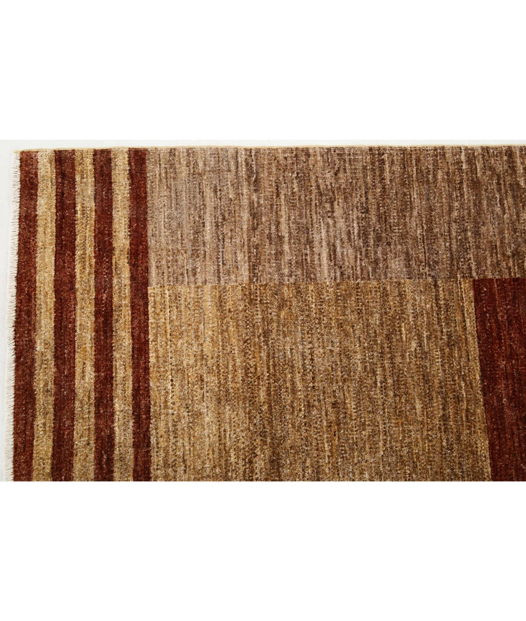 Afghan Modcar Rug 5' 11" x 7' 4" Hand-Knotted | No. AT43582