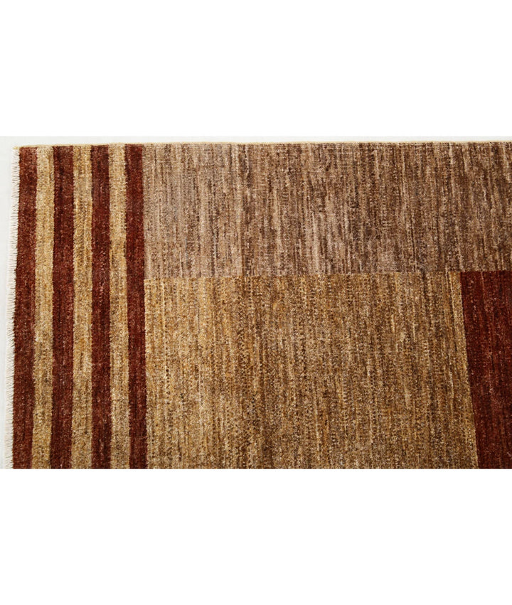 Afghan Modcar Rug 5' 11" x 7' 4" Hand-Knotted | No. AT43582