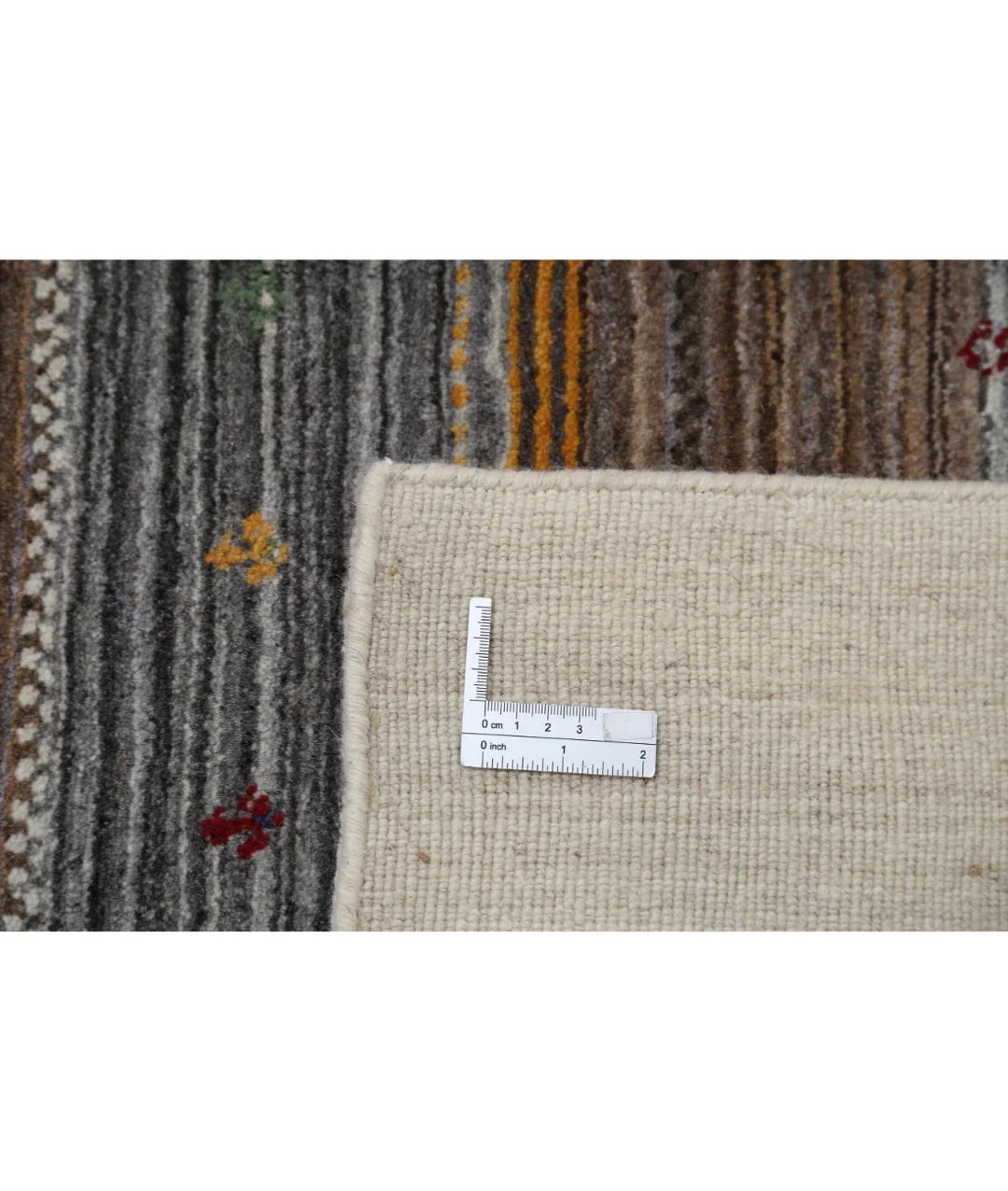 Ivory Indian Lori Rug 6' 8" x 9' 10" Hand-Knotted | No. AT43682