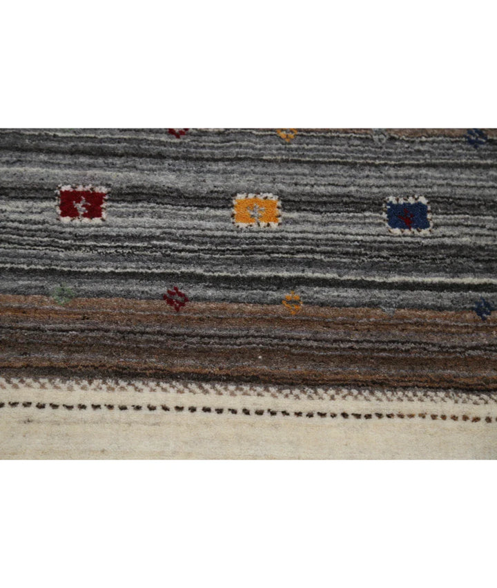 Ivory Indian Lori Rug 6' 8" x 9' 10" Hand-Knotted | No. AT43682