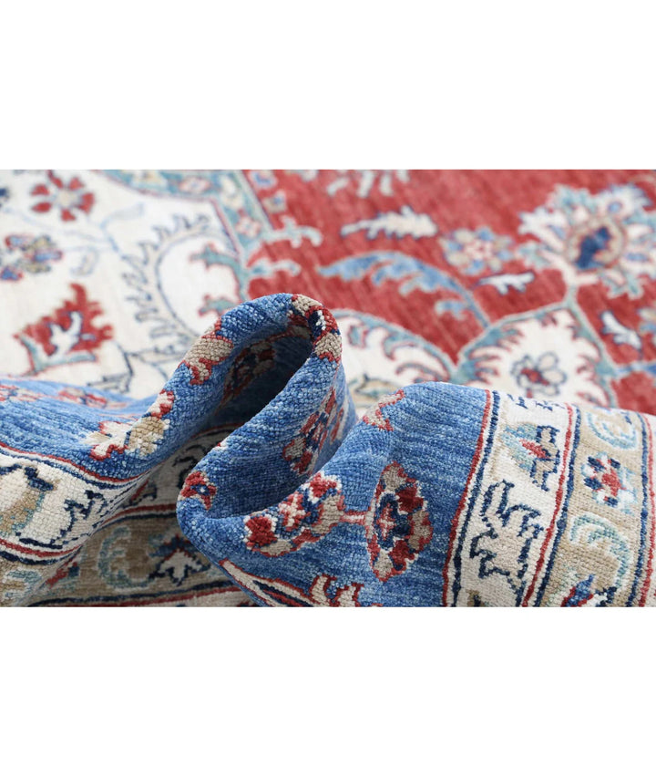 Afghan Heriz Rug 14' 0" x 15' 7" Hand-Knotted | No. AT43703