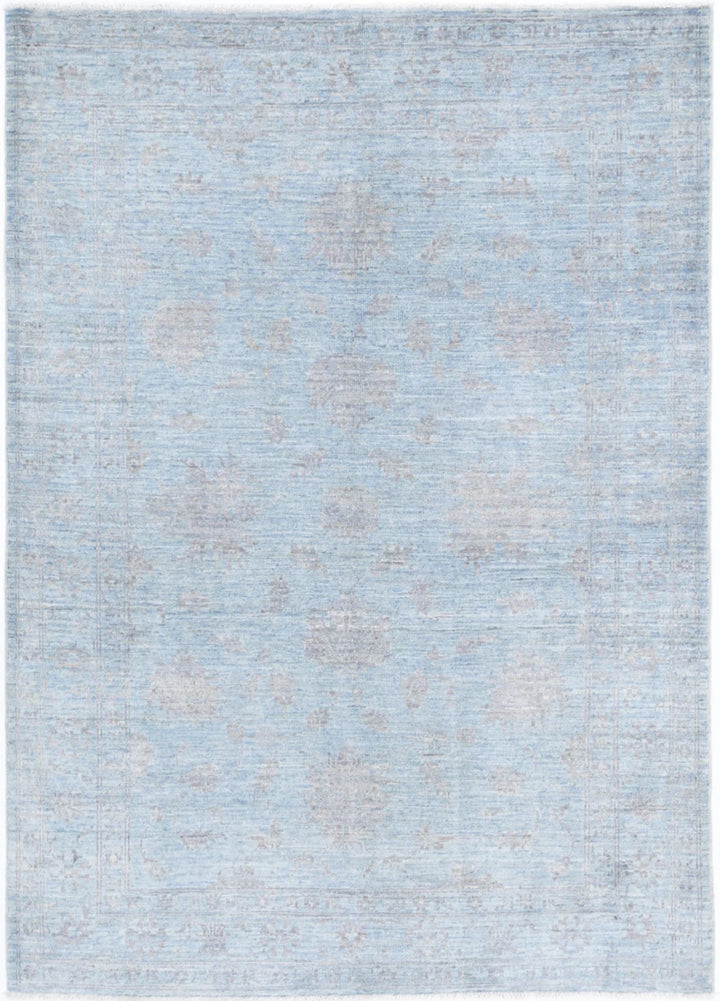 Afghan Serenity Rug 4' 1" x 5' 8" Hand-Knotted | No. AT43712