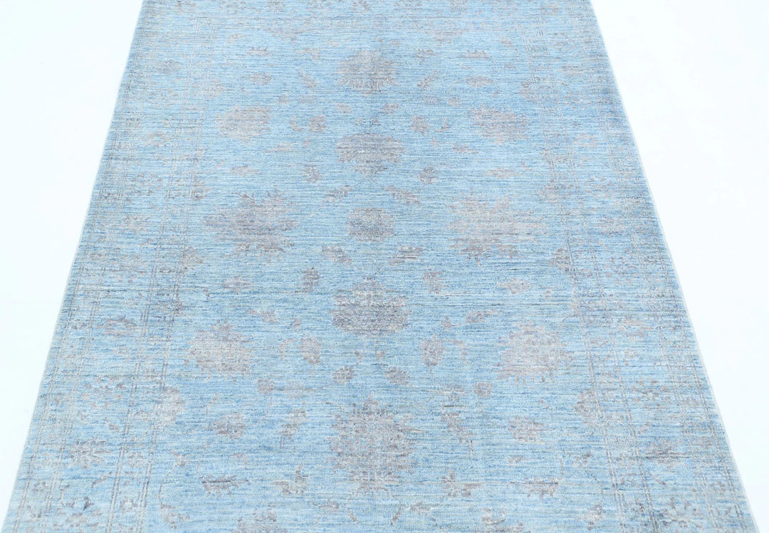 Afghan Serenity Rug 4' 1" x 5' 8" Hand-Knotted | No. AT43712