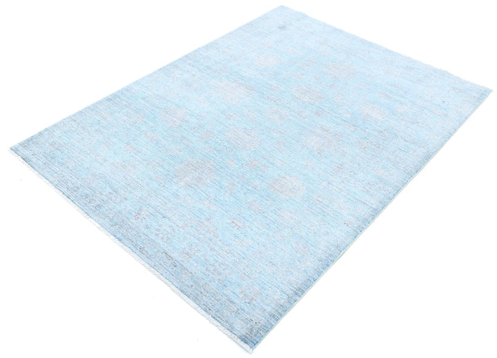 Afghan Serenity Rug 4' 1" x 5' 8" Hand-Knotted | No. AT43712