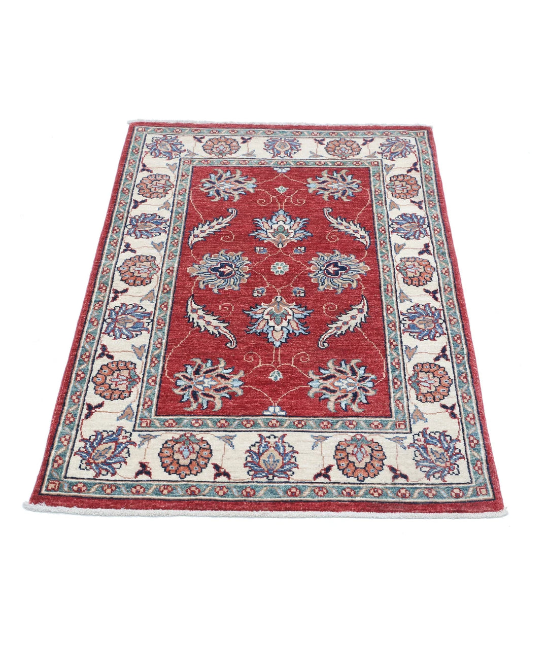 Afghan Ziegler Rug 2' 8" x 4' 1" Hand-Knotted | No. AT43717