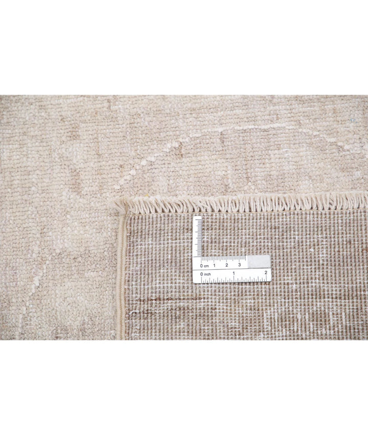 Ivory Afghan Serenity Rug 12' 1" x 14' 6" Hand-Knotted | No. AT43810