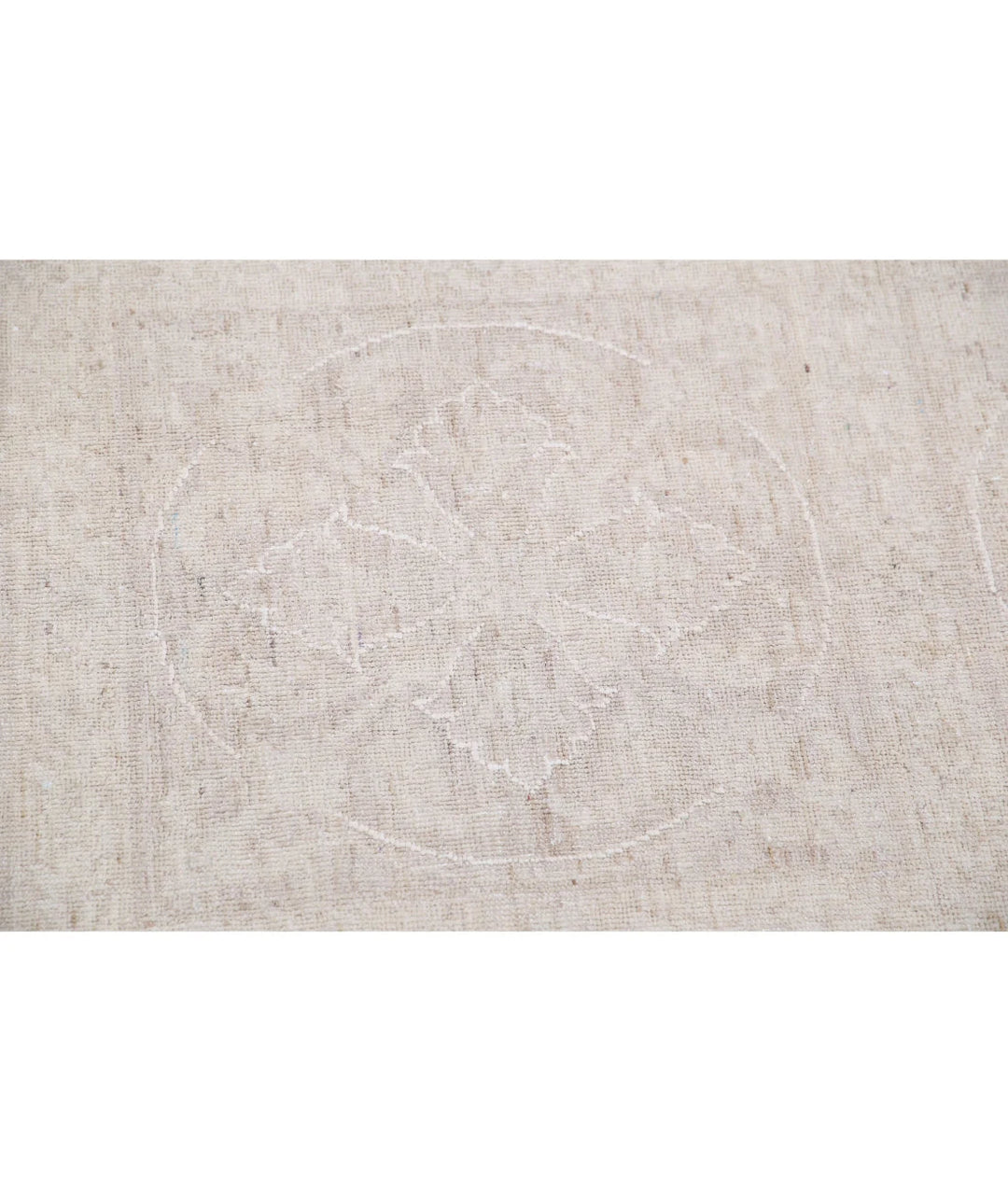 Ivory Afghan Serenity Rug 12' 1" x 14' 6" Hand-Knotted | No. AT43810