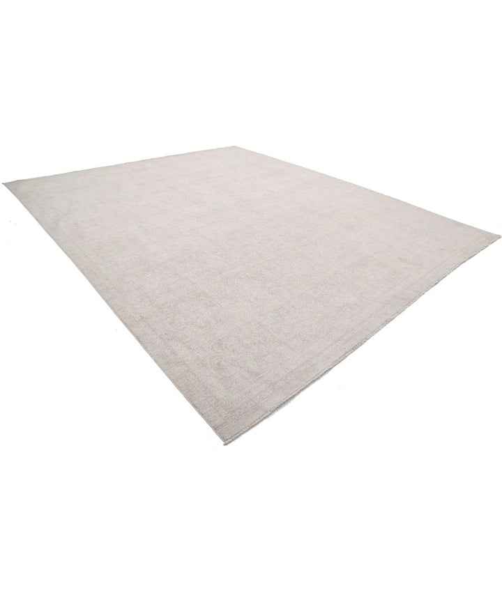 Ivory Afghan Serenity Rug 12' 1" x 14' 6" Hand-Knotted | No. AT43810