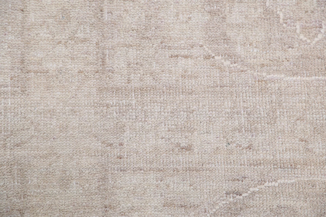 Ivory Afghan Serenity Rug 12' 1" x 14' 6" Hand-Knotted | No. AT43810