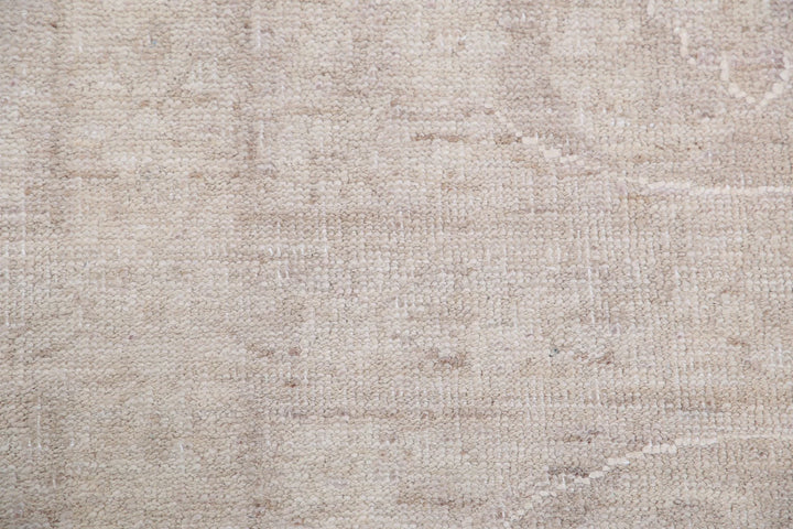 Ivory Afghan Serenity Rug 12' 1" x 14' 6" Hand-Knotted | No. AT43810