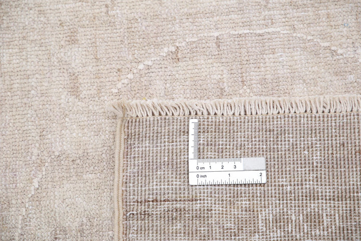 Ivory Afghan Serenity Rug 12' 1" x 14' 6" Hand-Knotted | No. AT43810