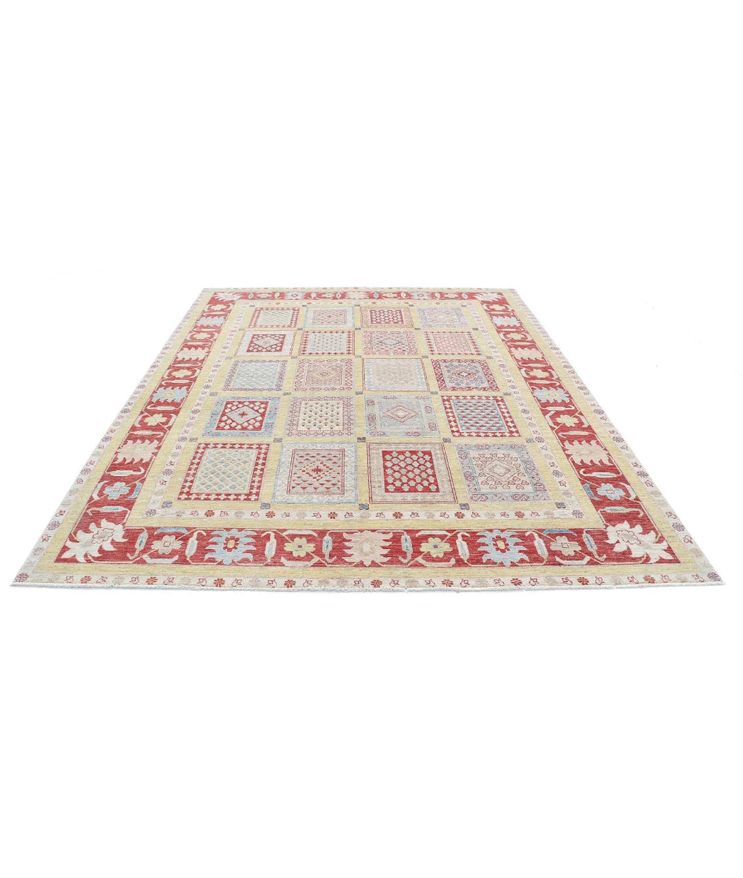Afghan Bakhtiari Rug 8' 2" x 10' 0" Hand-Knotted | No. AT43823