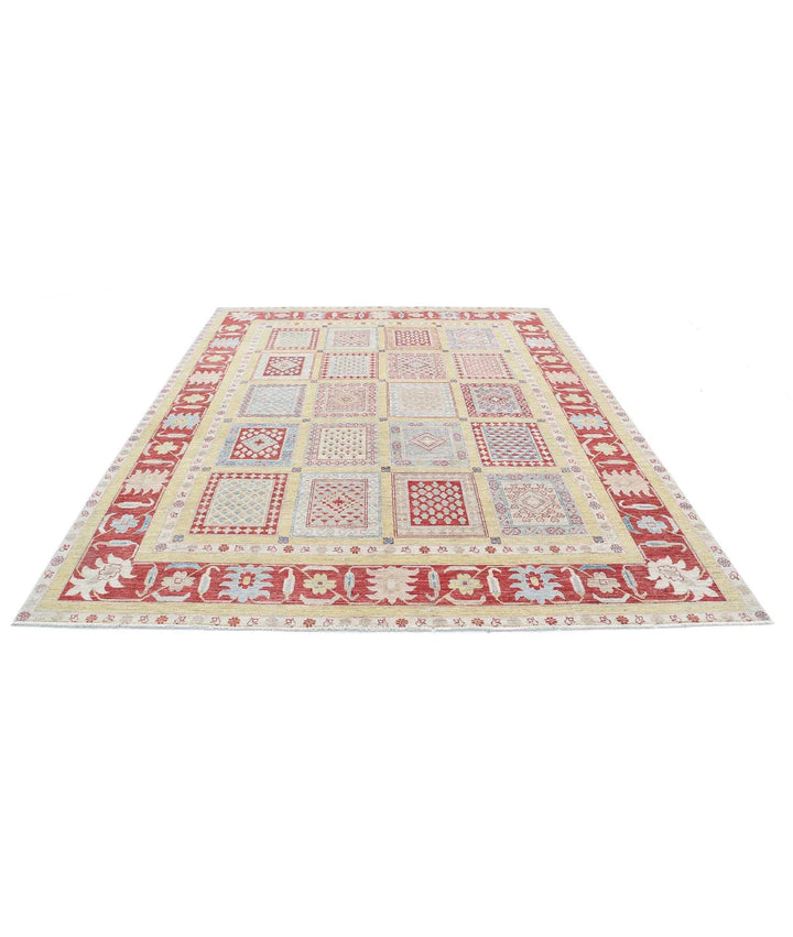 Afghan Bakhtiari Rug 8' 2" x 10' 0" Hand-Knotted | No. AT43823