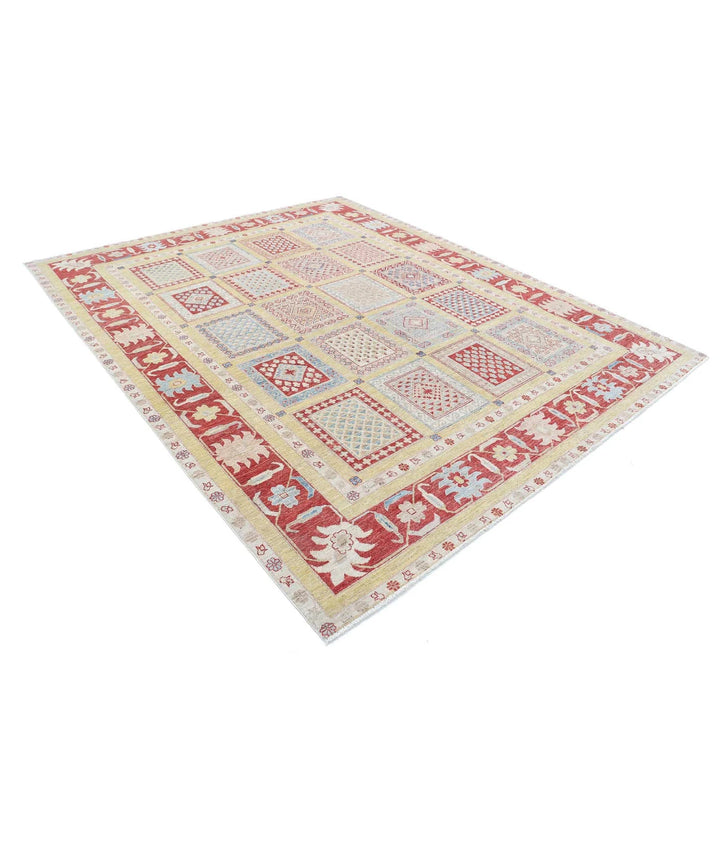 Afghan Bakhtiari Rug 8' 2" x 10' 0" Hand-Knotted | No. AT43823