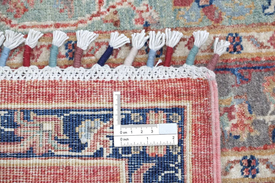 Red Afghan Oriental Rug 5' 5" x 7' 9" Hand-Knotted | No. AT43959