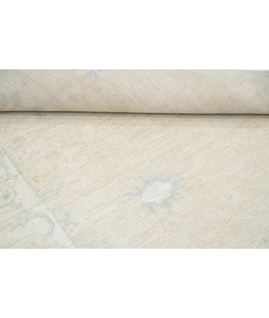 Brown Afghan Khotan Rug 7'7" x 9'8" Hand-Knotted | No. AT43986
