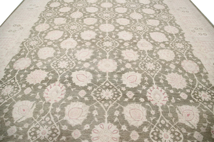 Afghan Serenity Rug 11' 11" x 14' 5" Hand-Knotted | No. AT43989