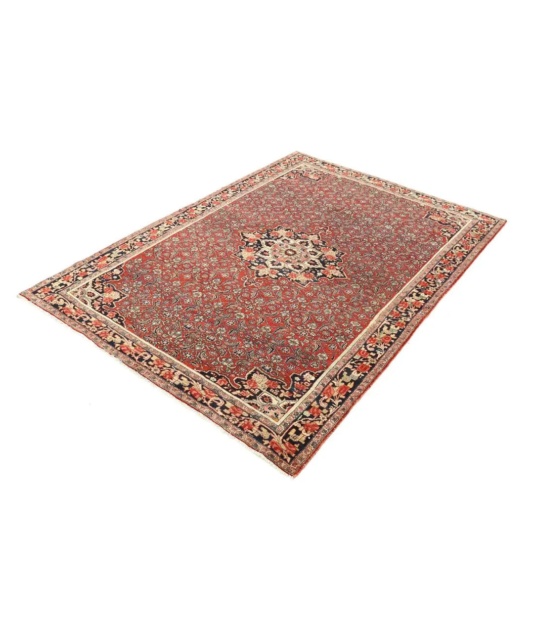Persian Bijar Rug 4' 6" x 6' 5" Hand-Knotted | No. AT44024
