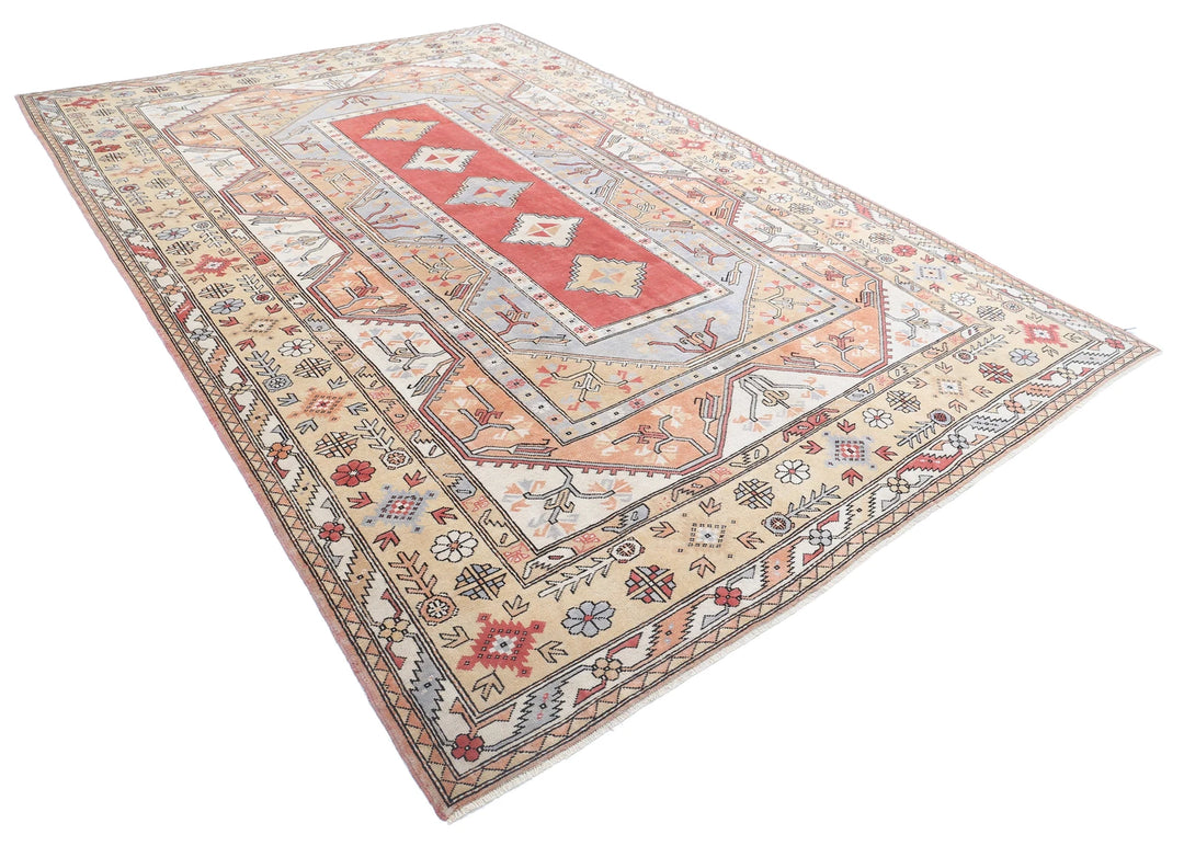 Turkish Milas Vintage Rug 8' 4" x 12' 4" Hand-Knotted | No. AT44105