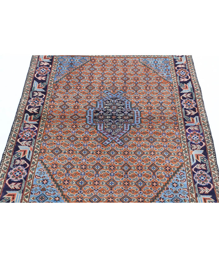 Persian Moud Rug 3' 7" x 4' 10" Hand-Knotted | No. AT44107