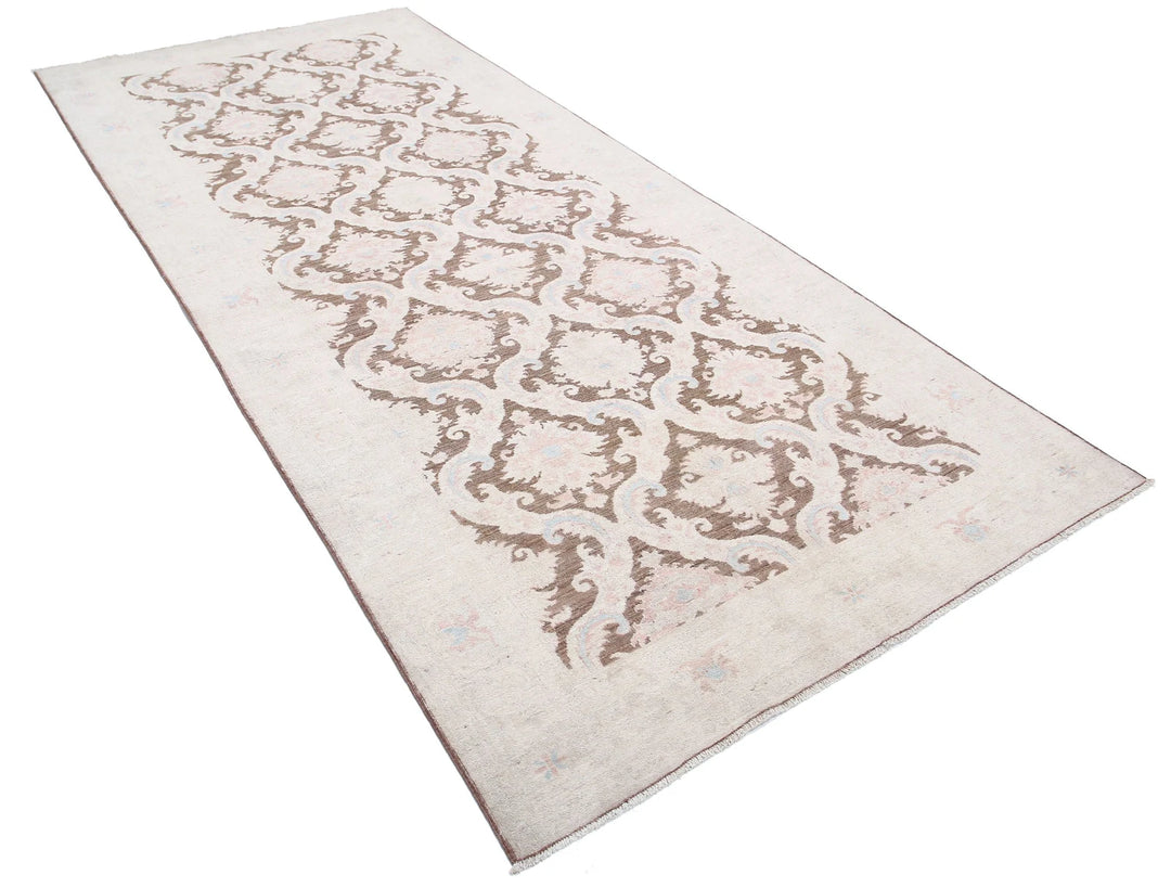 Afghan Serenity Rug 4' 9" x 10' 9" Hand-Knotted | No. AT44195