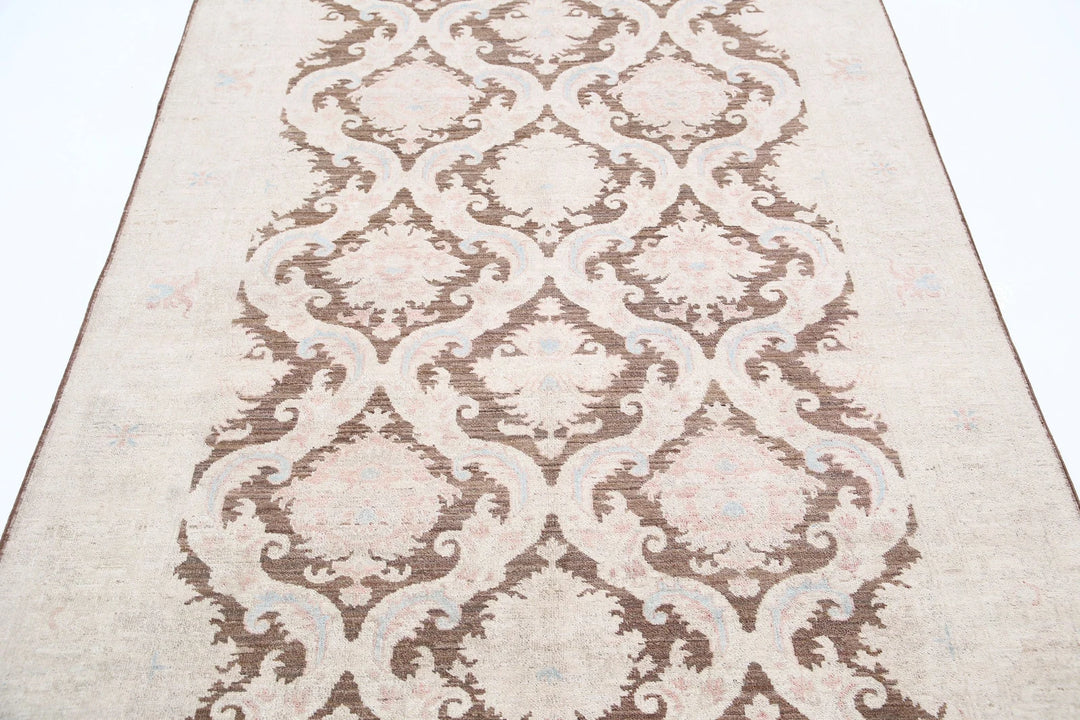 Afghan Serenity Rug 4' 9" x 10' 9" Hand-Knotted | No. AT44195