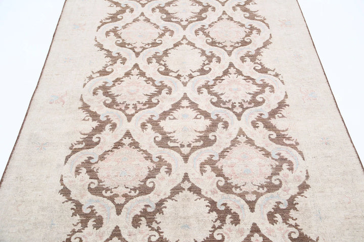 Afghan Serenity Rug 4' 9" x 10' 9" Hand-Knotted | No. AT44195