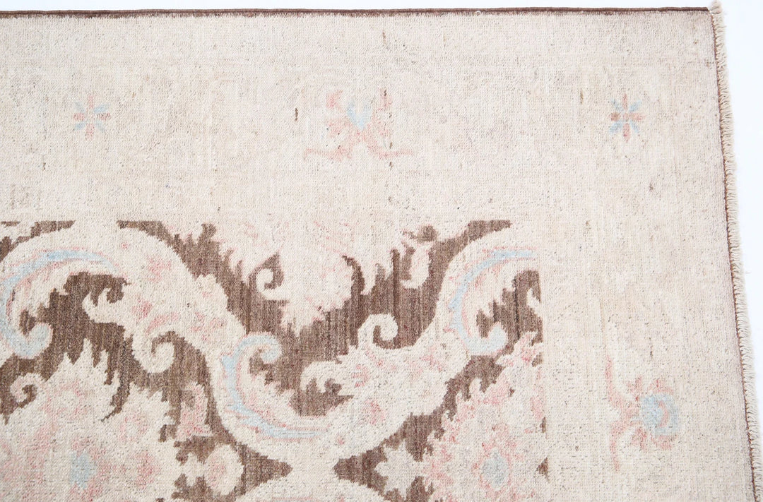Afghan Serenity Rug 4' 9" x 10' 9" Hand-Knotted | No. AT44195