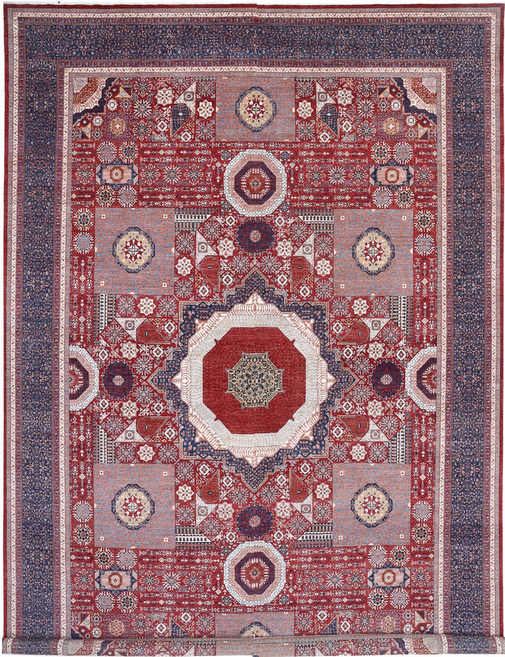 Afghan Mamluk Rug 16' 5" x 24' 5" Hand-Knotted | No. AT44212