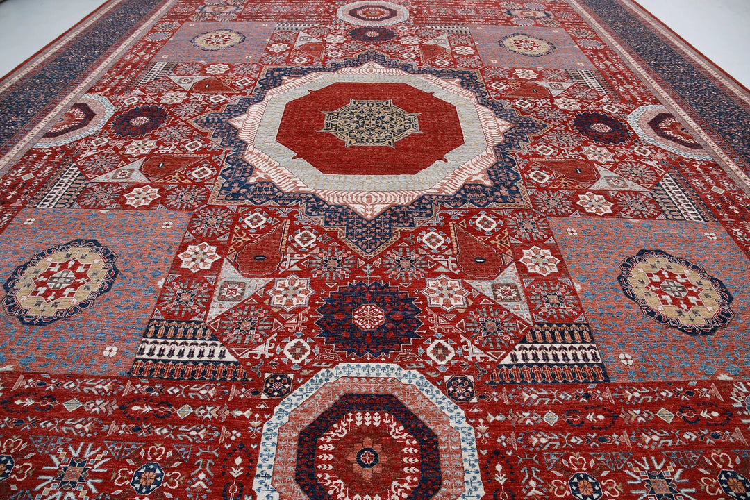 Afghan Mamluk Rug 16' 5" x 24' 5" Hand-Knotted | No. AT44212