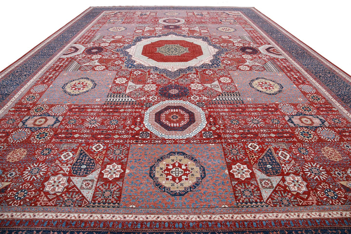Afghan Mamluk Rug 16' 5" x 24' 5" Hand-Knotted | No. AT44212