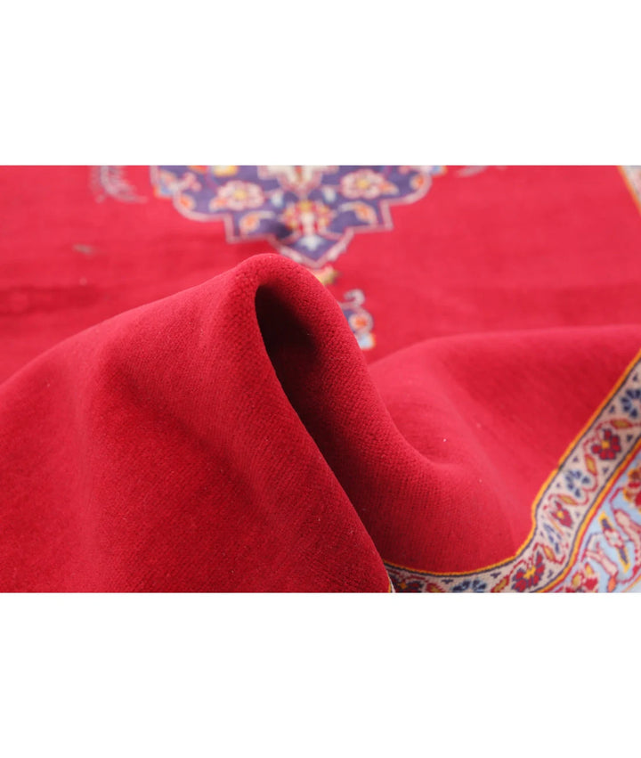 Persian Kashan Rug 3' 5" x 12' 3" Hand-Knotted | No. AT44233